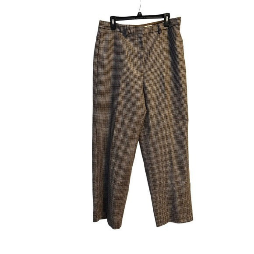 Womens Eddie Bauer size 16 wool dress trouser pants Plaid New With Tags‎